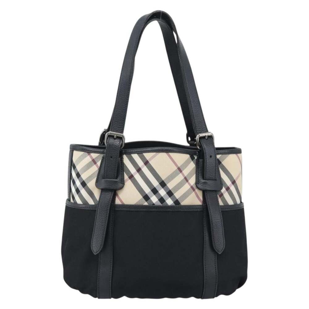 Burberry Nova Check Canvas Tote Beige